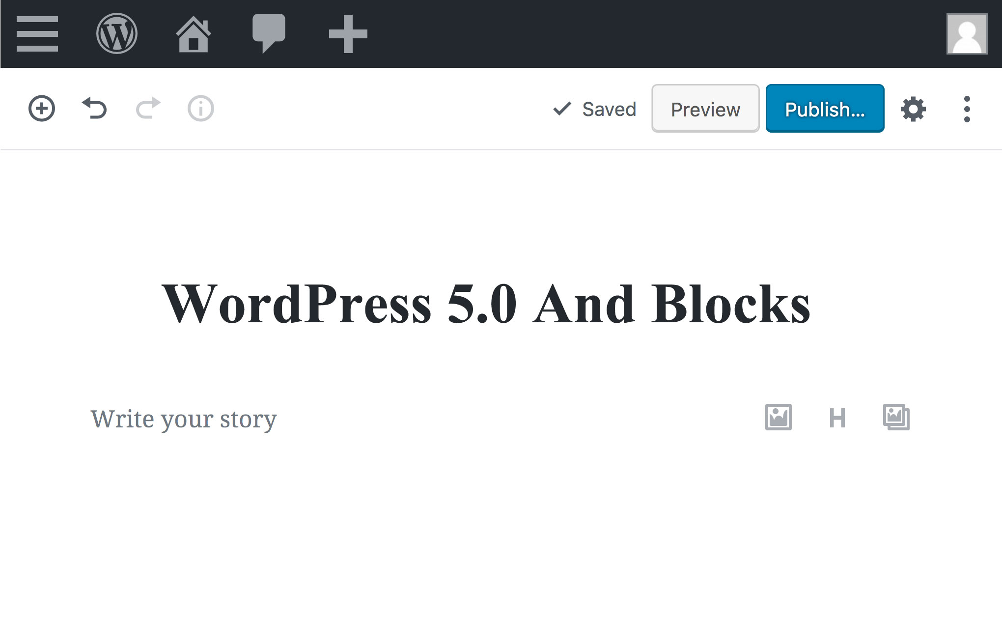 WordPress Gutenberg Editor